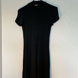 BCBGMAXAZRIA mock neck mini black dress size S